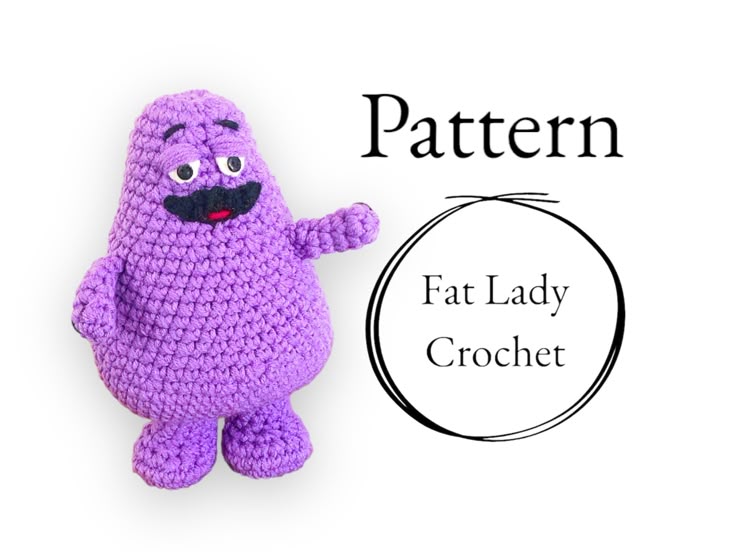 PATTERN: Crochet Grimace Purple Guy