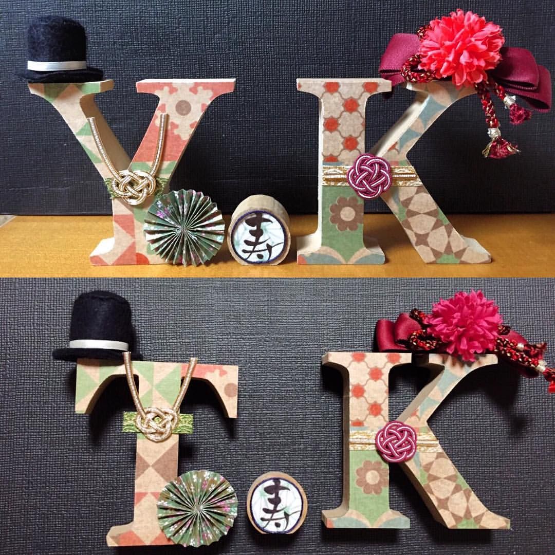 ぬっこ様確認用♡ウエディングバージョン・イニシャルオブジェ tomoko