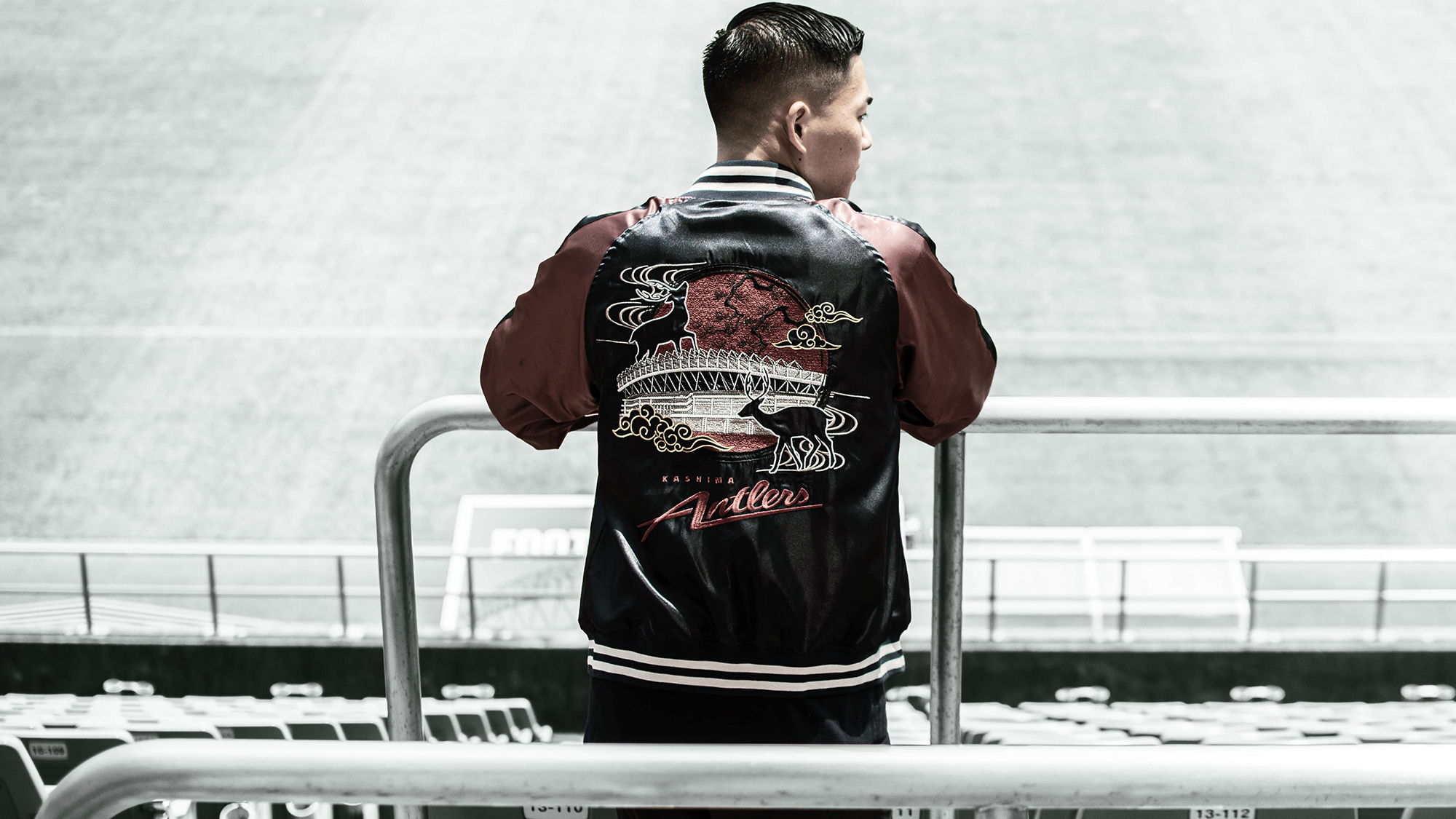 鹿島アントラーズ 超希少 ブルゾン スカジャン インファイト ベロア