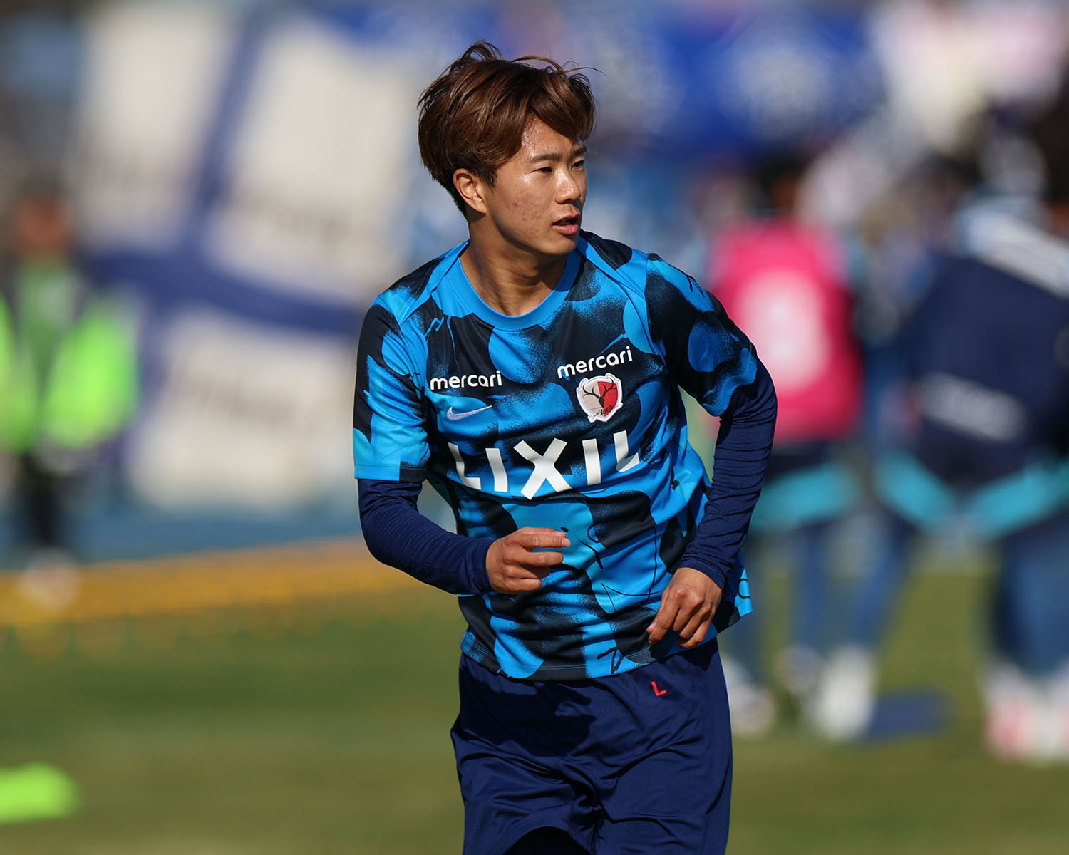 鹿島アントラーズ青 サッカーシャツ L 支給品 鹿島アントラーズ青