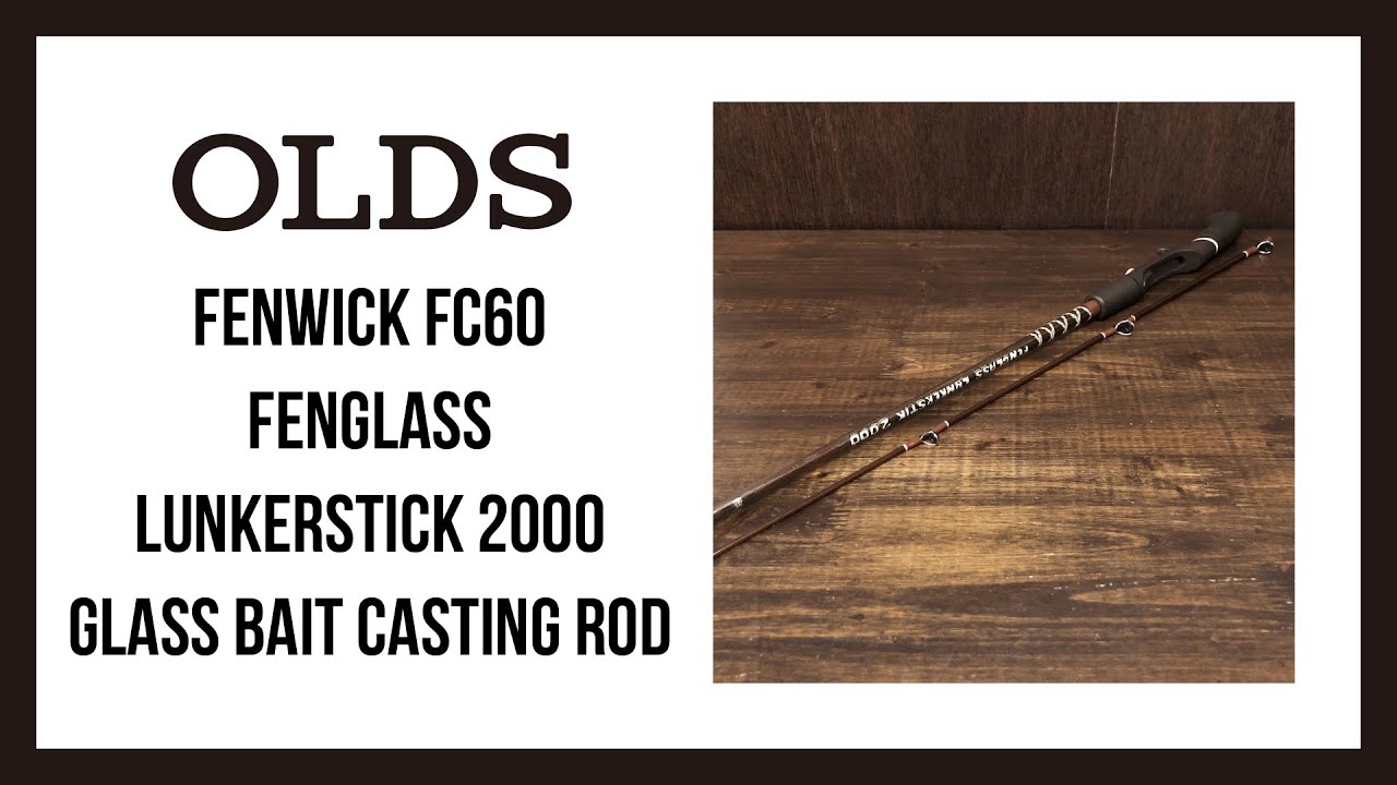Fenwick FC60 Fenglass Lunkerstick 2000 Glass Bait Casting Rod