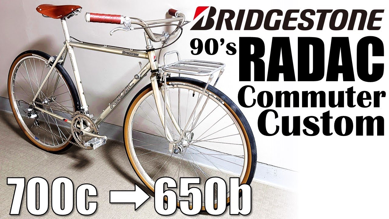 I converted a 90s Bridgestone road bike into a 650B and turned it