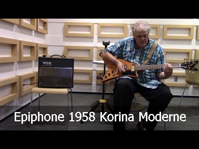 Epiphone 1958 Korina Moderne Re-Issue - YouTube