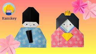 Origami] Big Hina Dolls - Eye-catching! A large Hinamatsuri