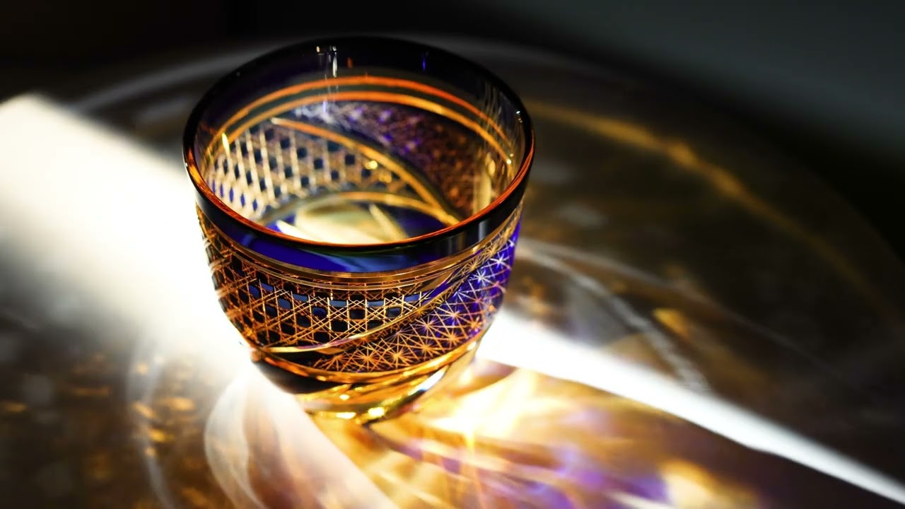 Jewel Kiriko 渦凛-karin の酒杯 琥珀瑠璃の通販情報 - Craft Style