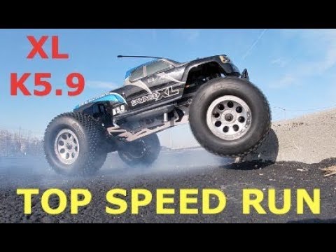HPI Savage XL K5.9 - Top Speed Test in 1st Gear only - Rare Race