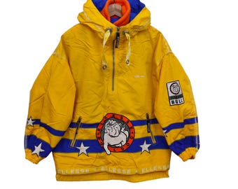 Vintage 1990s ELLESSE Bulldog Ski Jacket Large Ellesse Skiing Cold