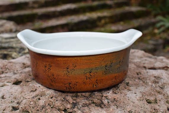 Vintage Stig Lindberg Gustavsberg, Casserole Dishes, One With