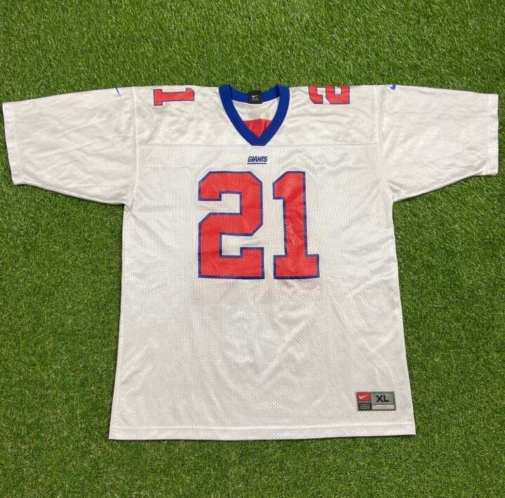 Vintage New York Giants Tiki Barber 21 Jersey Nike Team Size Xtra
