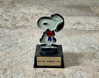 Vintage Aviva Peanuts Snoopy Trophy Figurine - I'm Sorry - Etsy