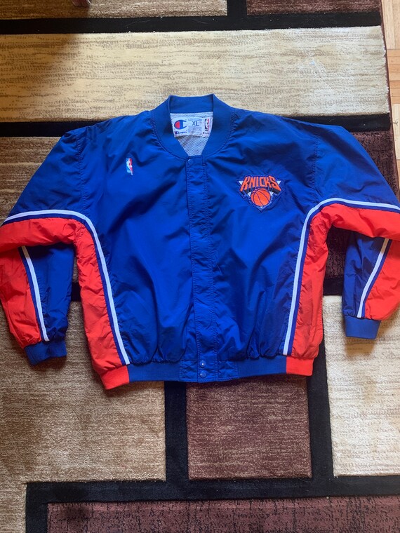 Vintage 90's New York Knicks Champion Authentic Warm up Jacket Men