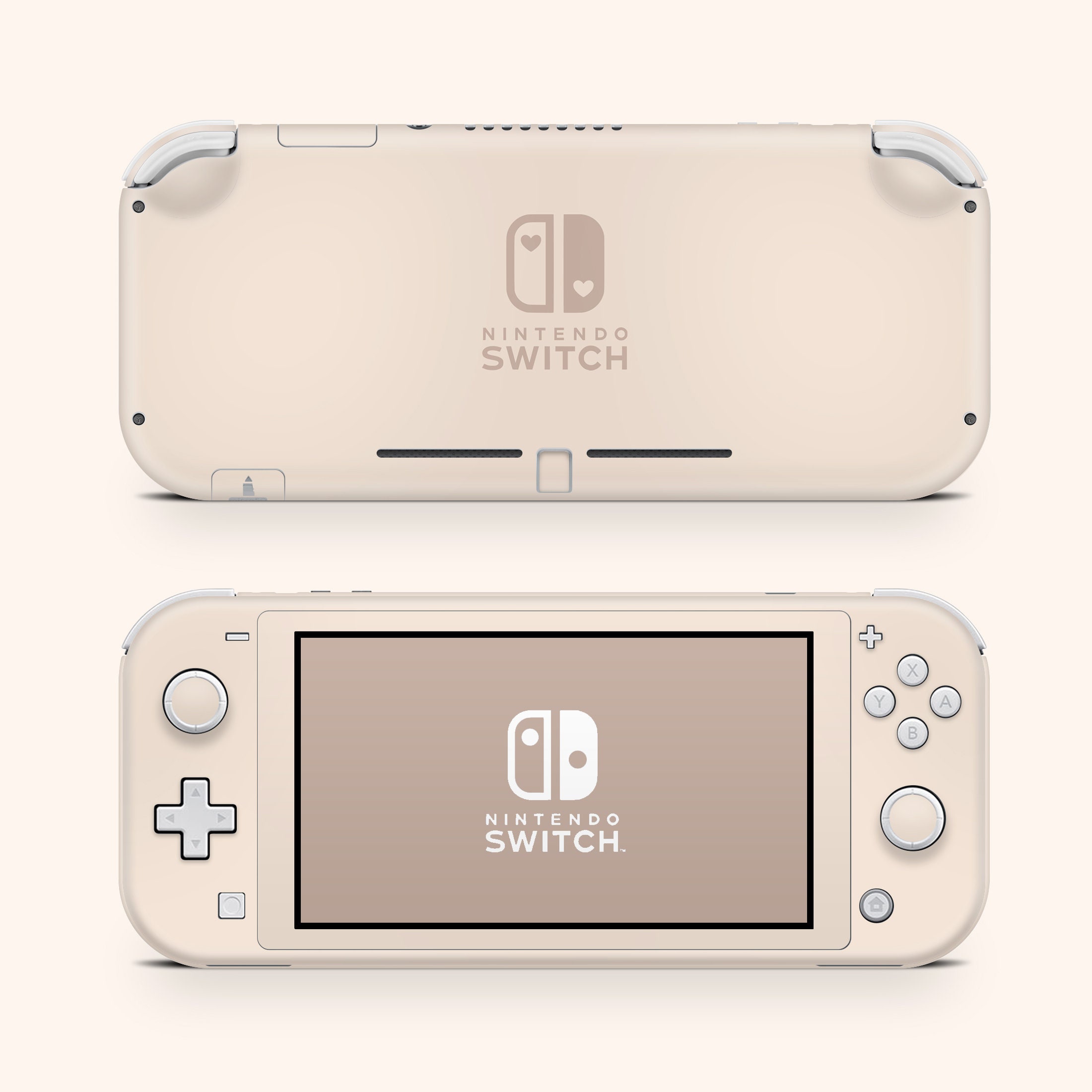 Nintendo Switch Lite Skin Wrap Premium Vinyl Neutral Nude Beige