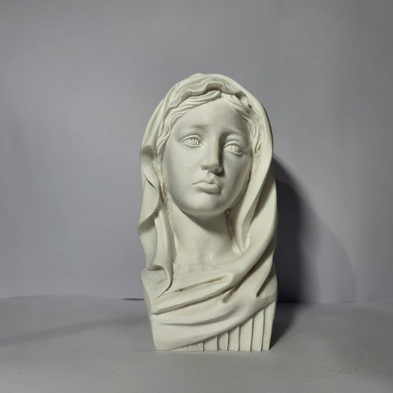 聖母マリア胸像 イエス・キリストの母 彫刻 18 cm - Etsy 日本