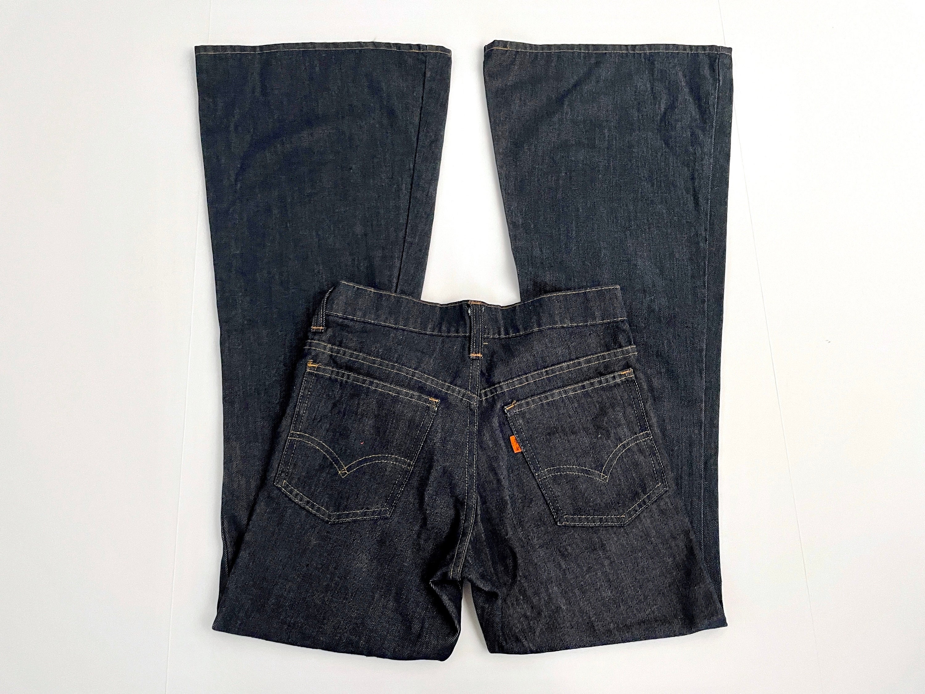 70's Levi's 784, Dark Wash, Bell Bottom, Pants (size 00) - Etsy