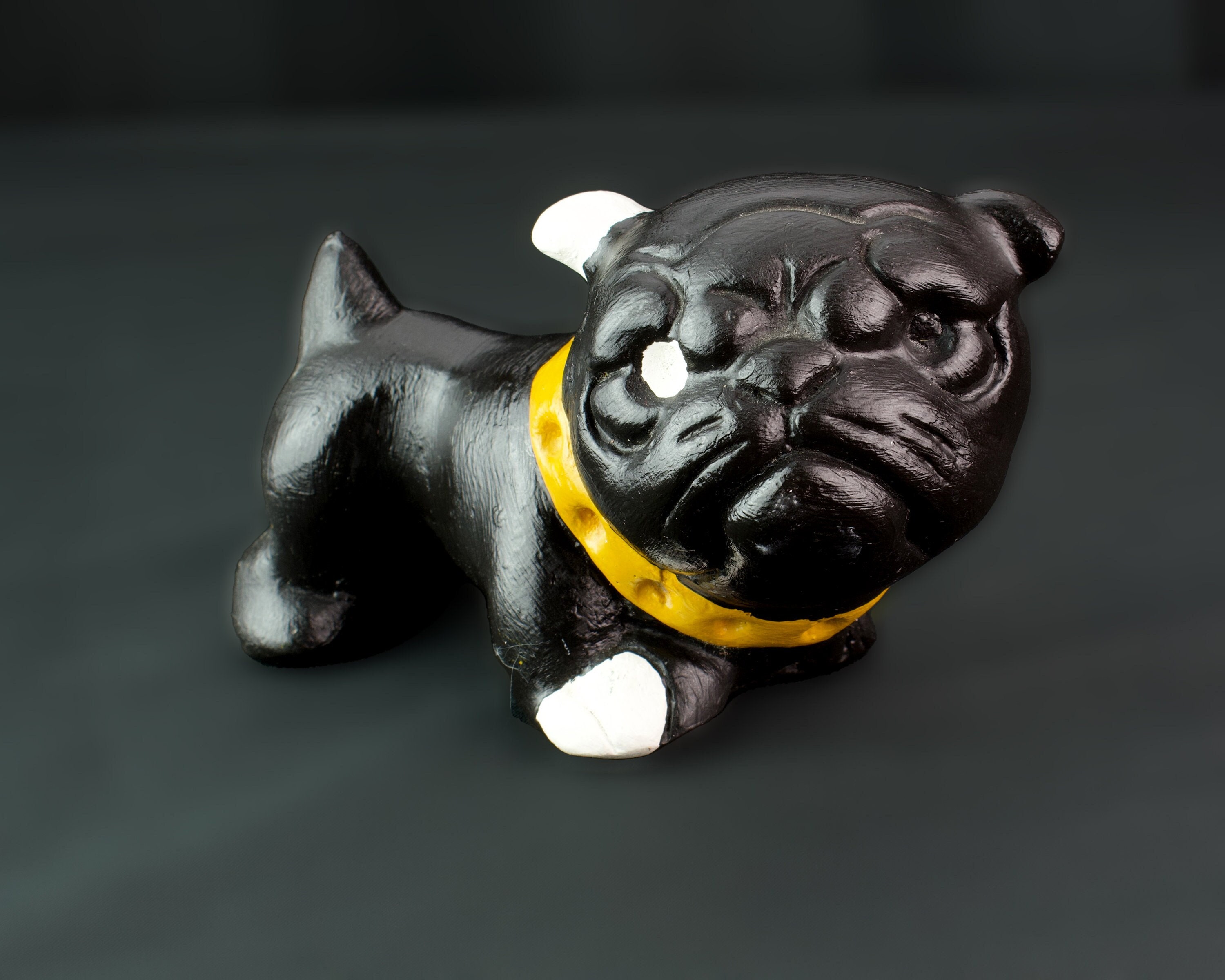 Vintage Chalkware Bulldog - Etsy