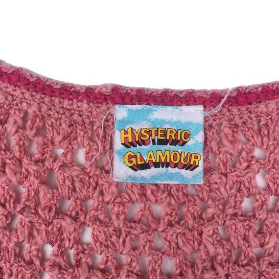 HYSTERIC GLAMOUR Crochet Knitted Pink 1990s Top - Etsy UK