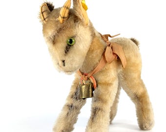 シュタイフのロバ、すべてのID付き、新品同様、10インチ、ヴィンテージ