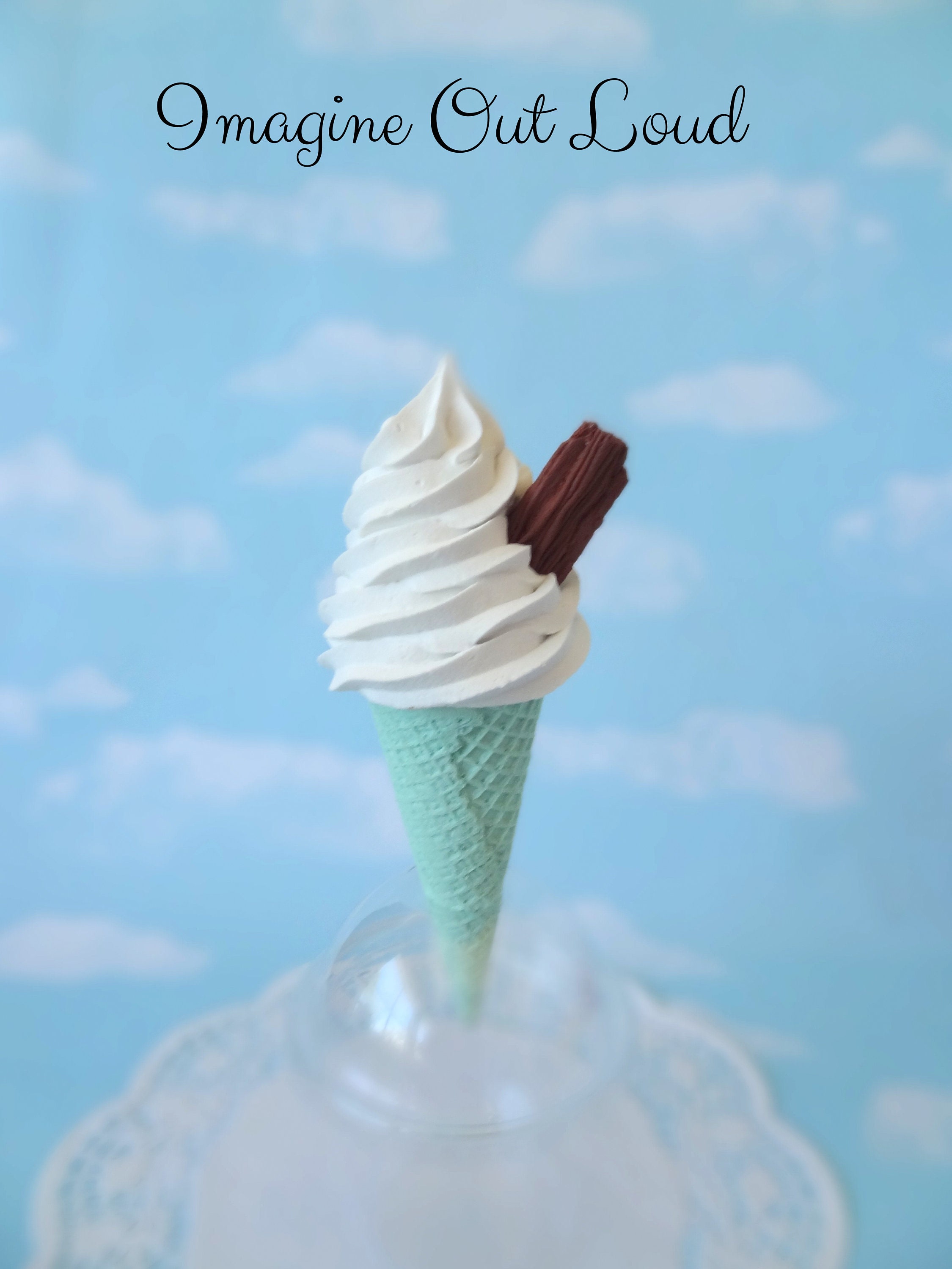 フランスアンティーク ♧ スピルベース 16cm ♧ アイスクリームコーン