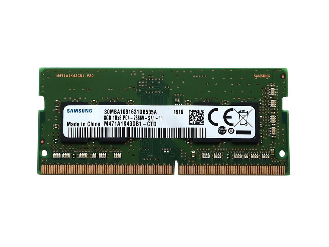 🚩 Samsung M471A1K43DB1-CTD 8GB 1Rx8 PC4 2666V-SA1-11 DDR4 SO-DIMM
