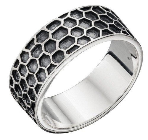 Sterling Silver Mens Heavy Keeper Ring size R S T U V W X Y Z Z1