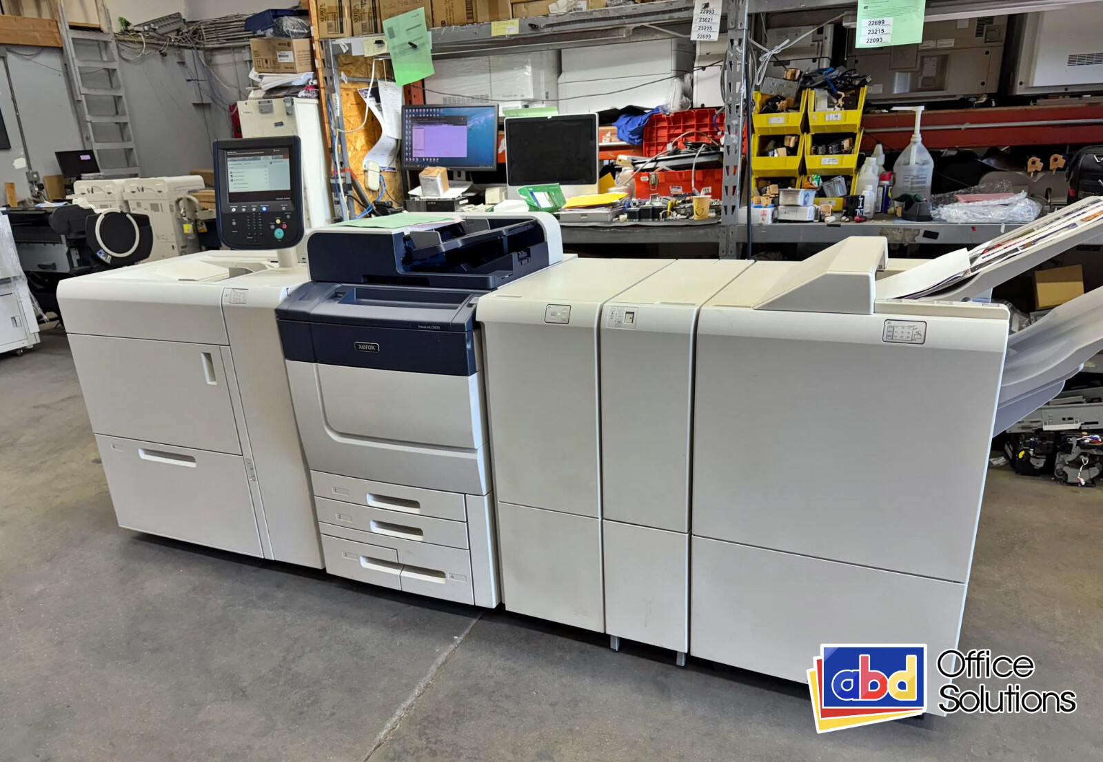 Xerox PrimeLink C9065 1 Tray OHCF PR Ready Finisher Bustled Fiery