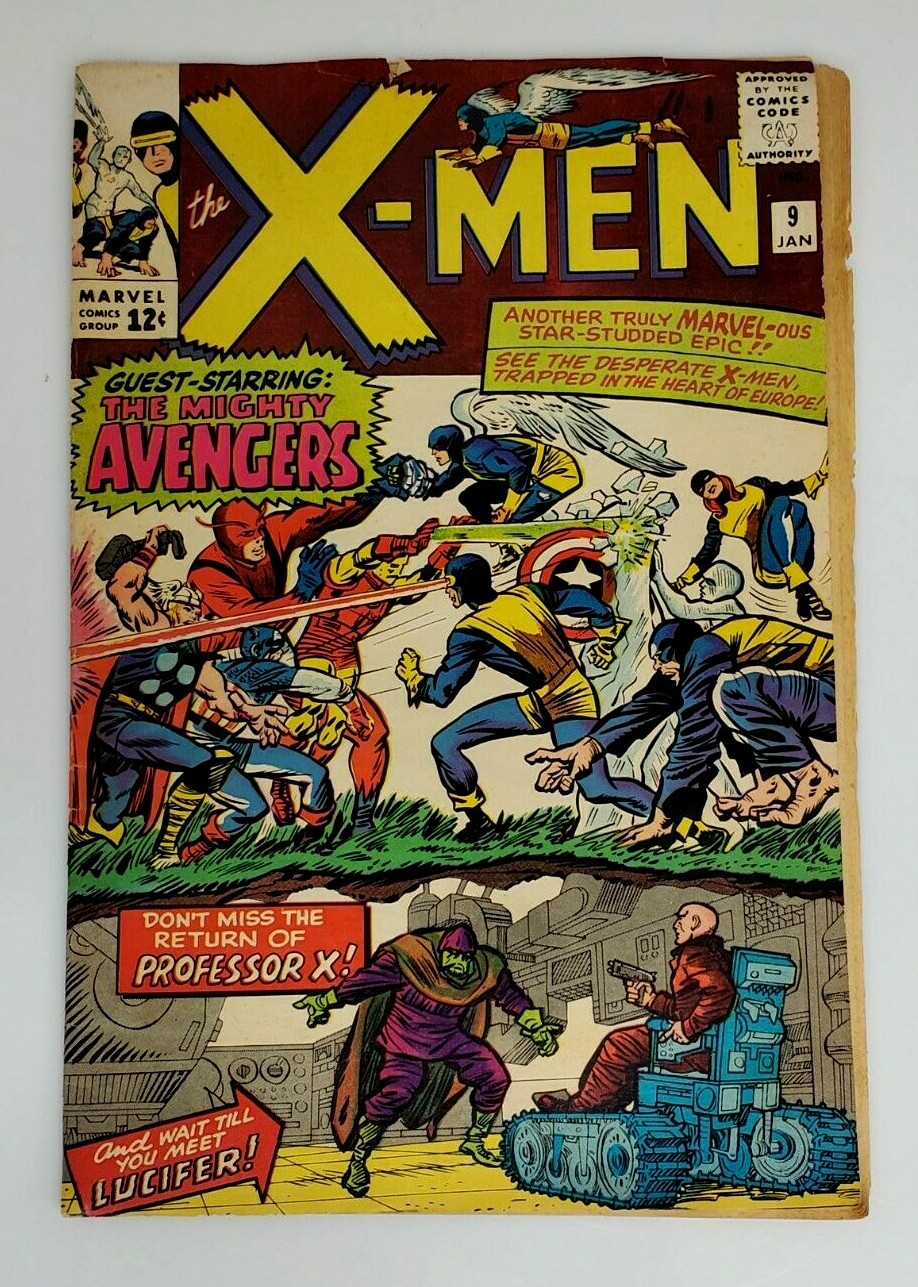 Marvel Comics THE X-MEN #9 (1963 1st Series) 1st App LUCIFER