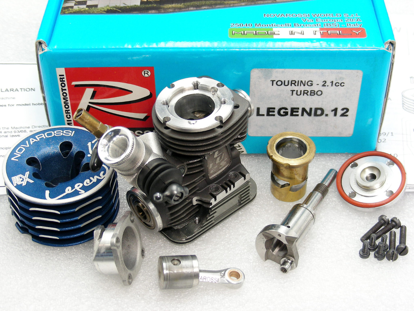 Vintage Novarossi Flash REX .12 LEGEND Turbo Nitro Engine HPI