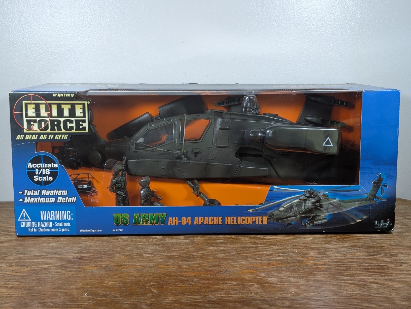 BBI Elite Force 1:18 U.S. Army AH-64 Apache Helicopter – Sealed