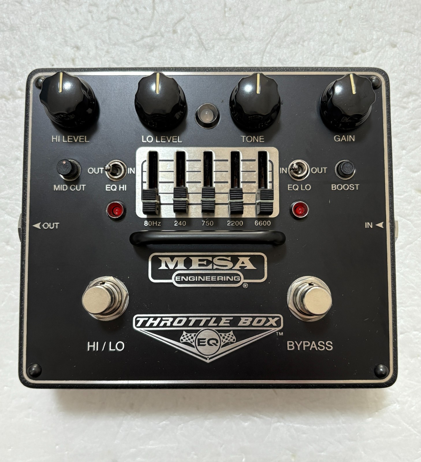 Mesa Boogie Throttle Box EQ Distortion Guitar Effect Pedal Used