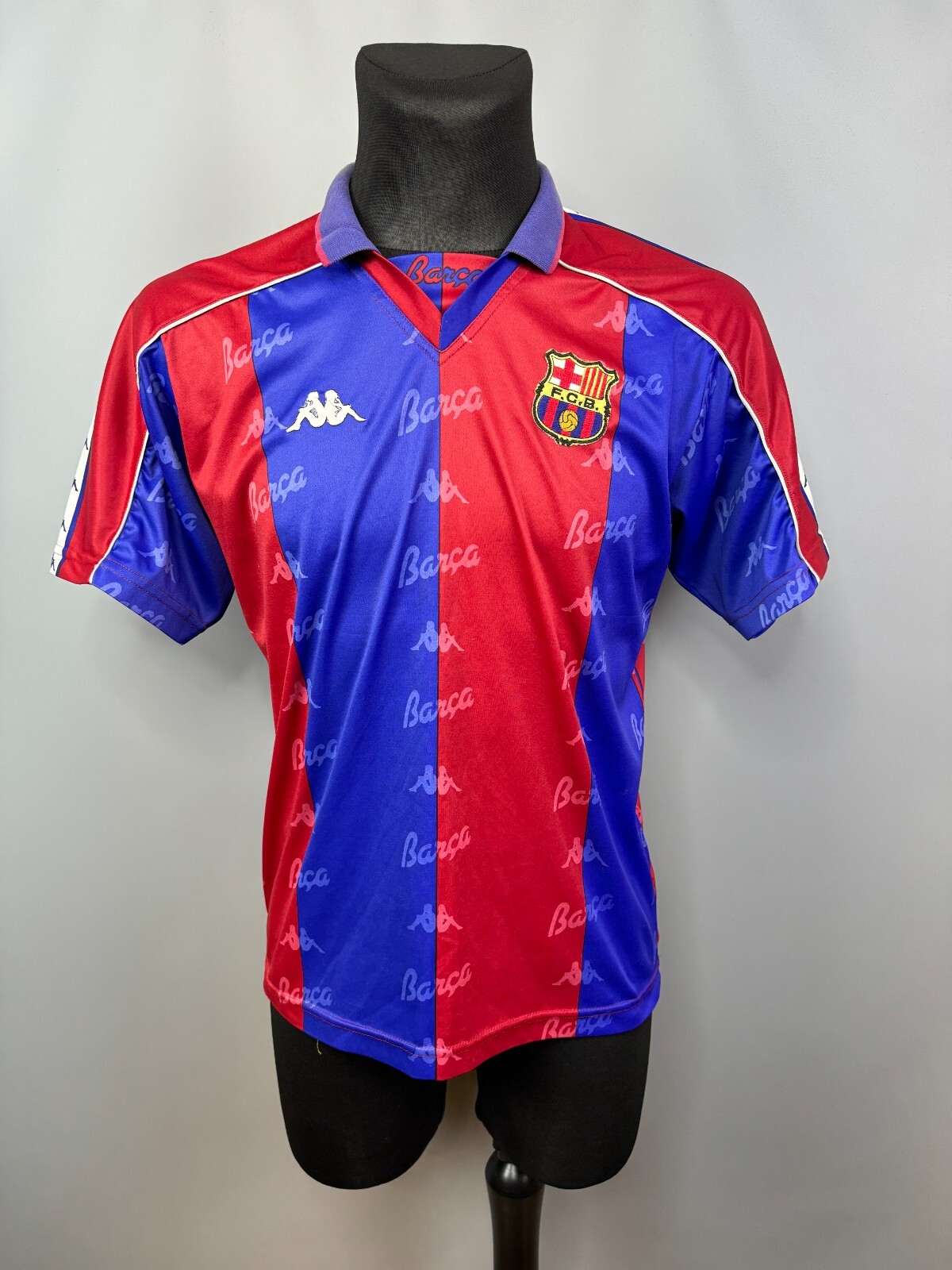 BARCELONA 1992 1995 HOME SHIRT FOOTBALL SOCCER JERSEY KAPPA MENS