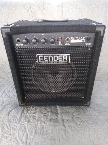 Fender Rumble 15 PR497 Solid State Combo Bass Guitar Amplifier | eBay