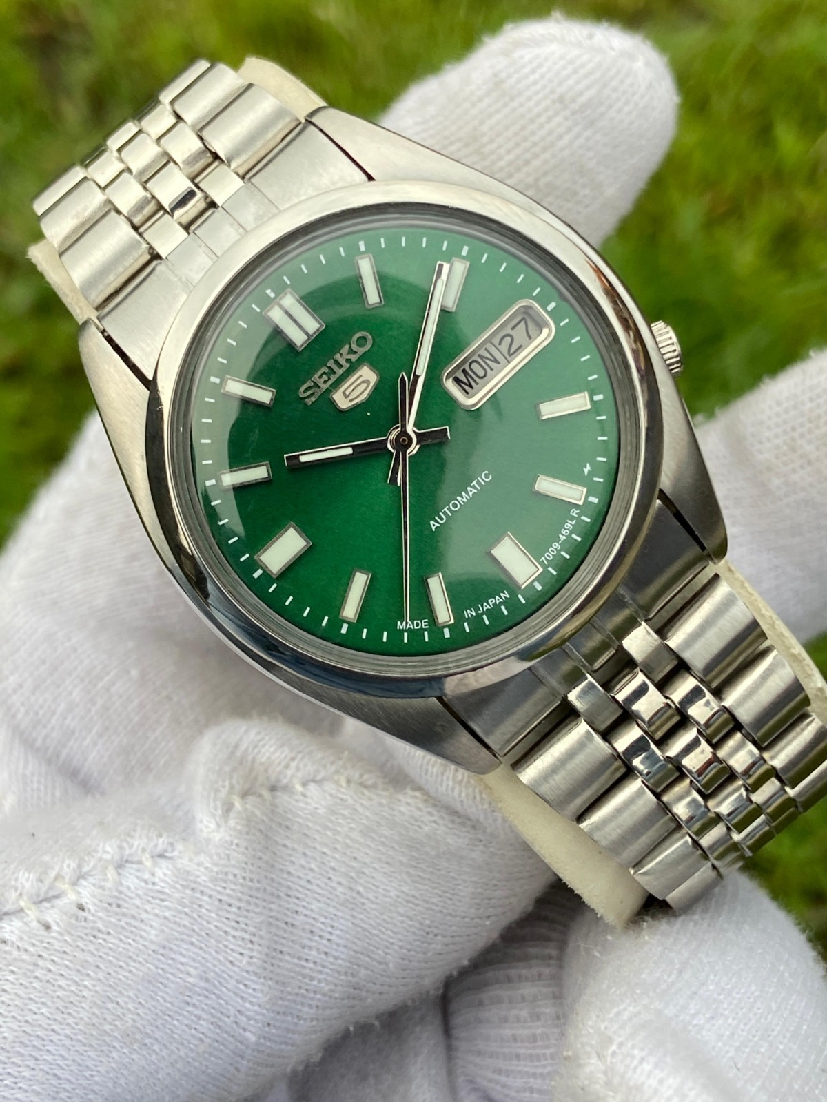 Vintage Seiko 5 Men's Automatic Watch SNXS 7009 Day/Date | eBay