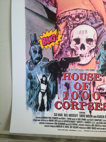 House Of 1000 Corpses Rockin Jelly Bean 22x36 Screenprint Art
