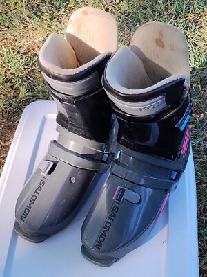 サロモン SX92 スキーブーツ サイズ360 ブラック/グレー ピンク 90年代