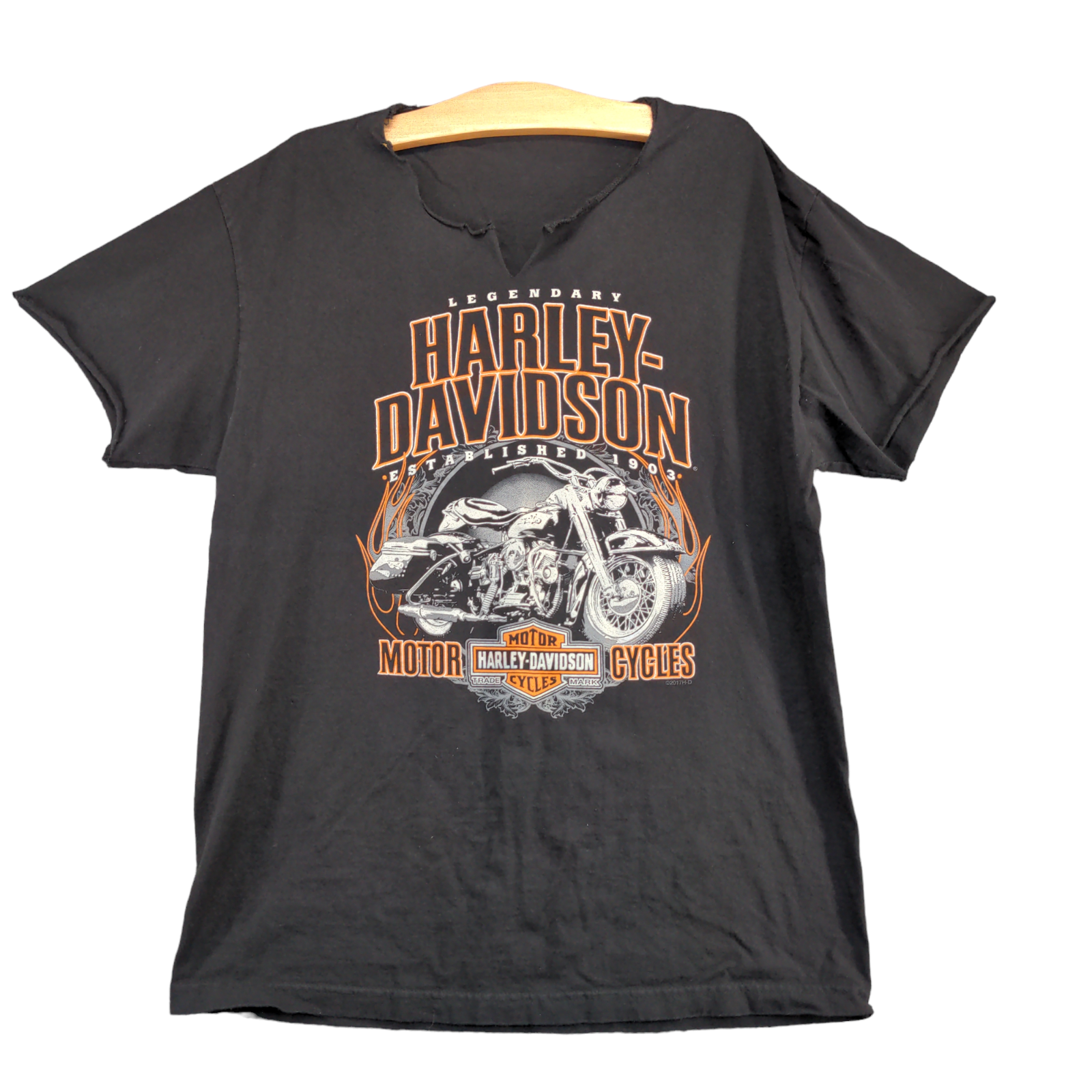 Harley Davidson Motorcycles Men's Key West Florida T-Shirt Black L