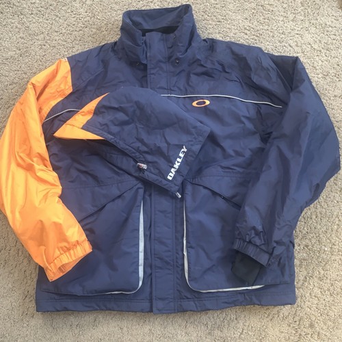 Oakley Nitro Fuel 2 Navy Ski Snowboard Jacket Coat Full Zip pocket