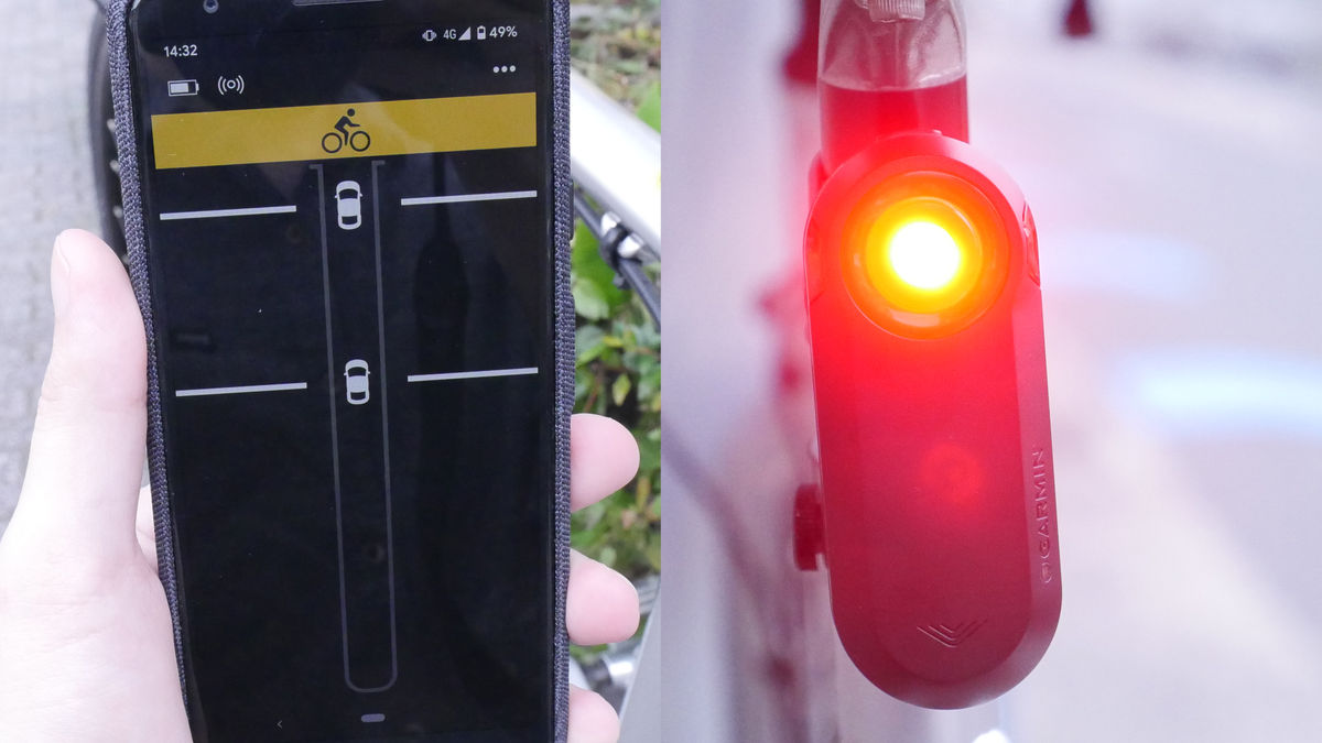 ミリ波レーダーで車の接近が感知できてテールライトにもなるGarminの