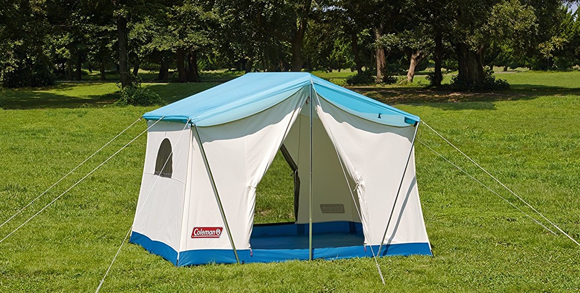 キャンプ場で見かけるお洒落テント！！素敵なターコイズブルー