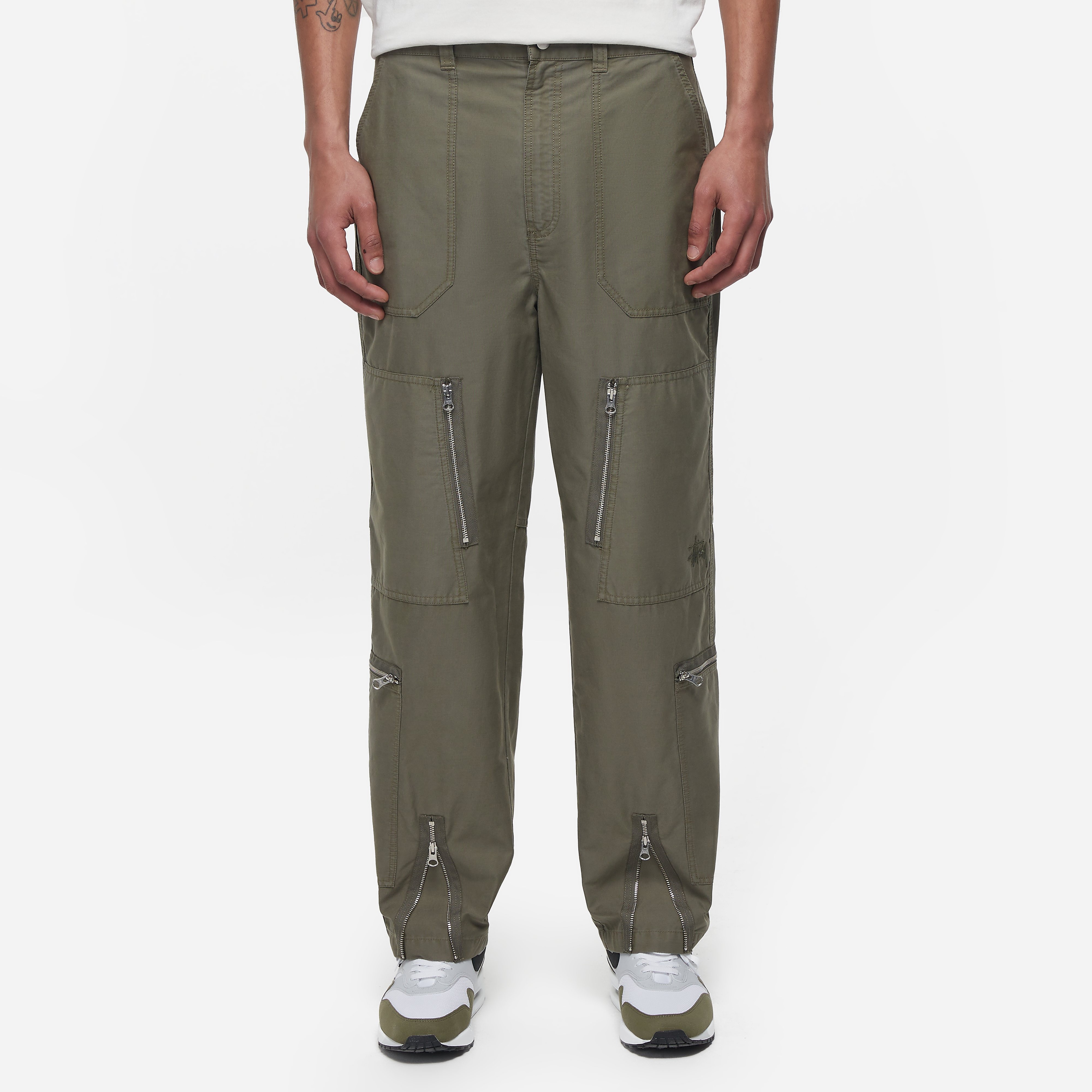 Stussy NyCo Flight Pant, Green - Curated Menswear