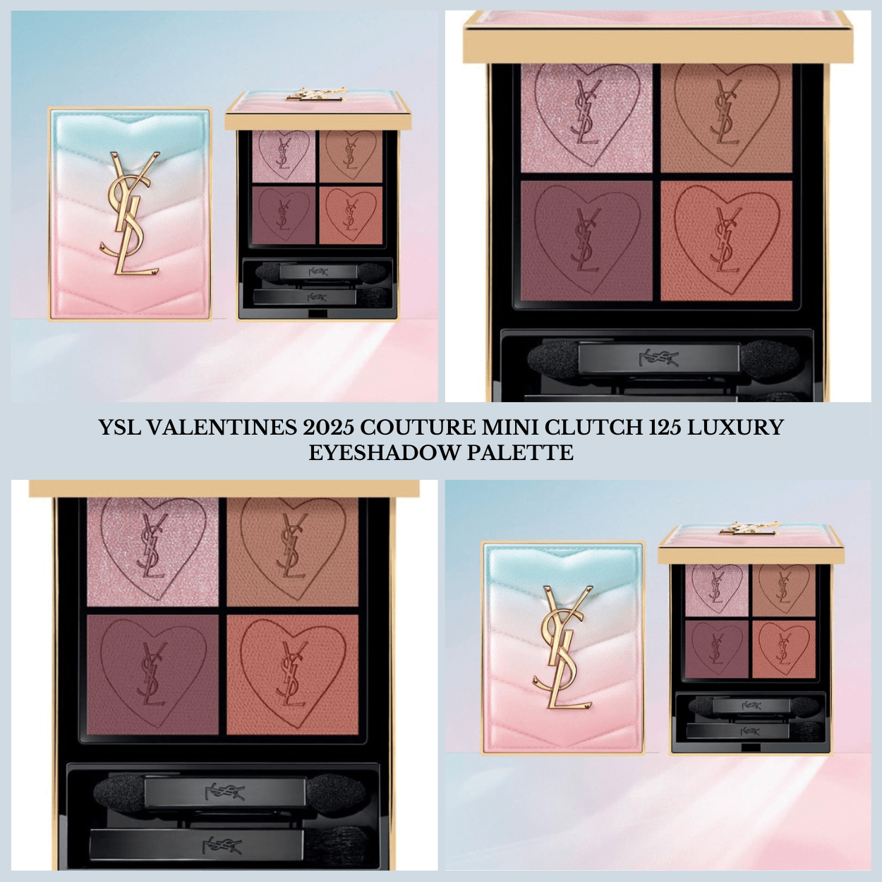 YSL Valentines Day 2025 Couture Mini Clutch 125 Luxury Eyeshadow