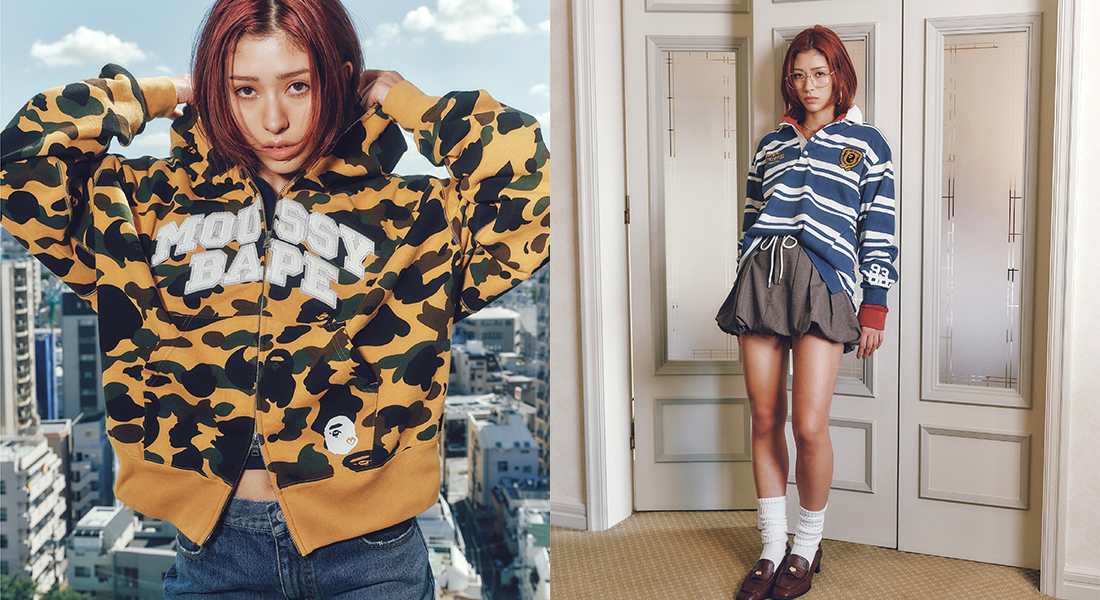 A BATHING APE® と MOUSSY による初コラボレーションコレクションが