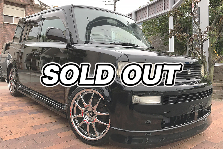 トヨタ bB ZXバージョン 平成14年 人気の黒 17インチアルミ付