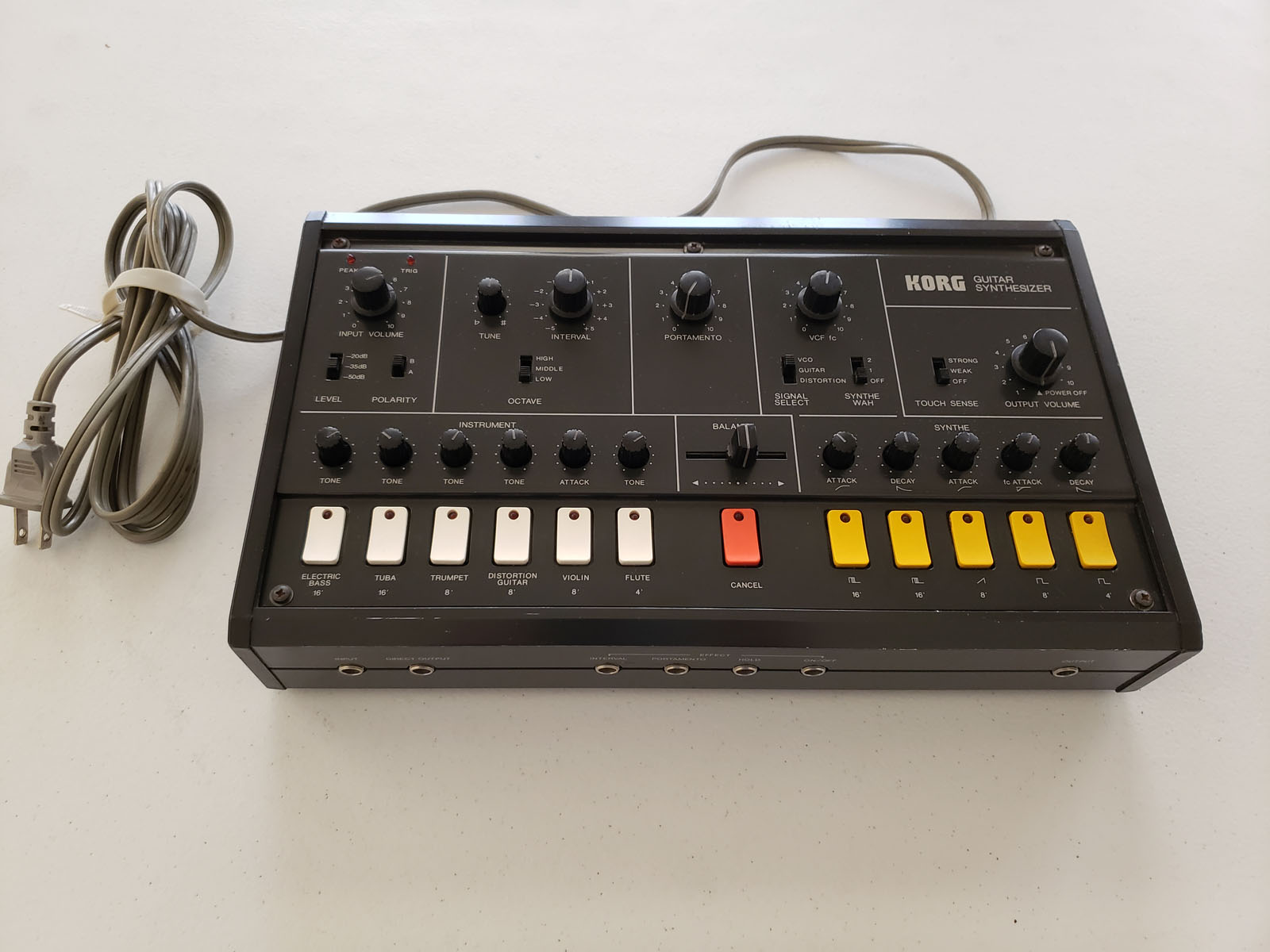 Korg X-911 Vintage Guitar Synthesizer (#265) – Synthchaser