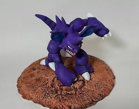 石粉粘土でポケモンフィギュアをつくろう！（ニドキング編③）