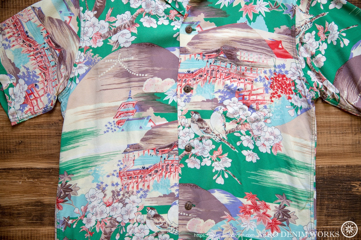 SUN SURFの和柄アロハシャツ【SPRING IN KYOTO】サンサーフ | AiiRO