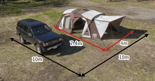 キャンプ初心者でも大丈夫！コールマン4Sワイド2ルームコクーンⅢ