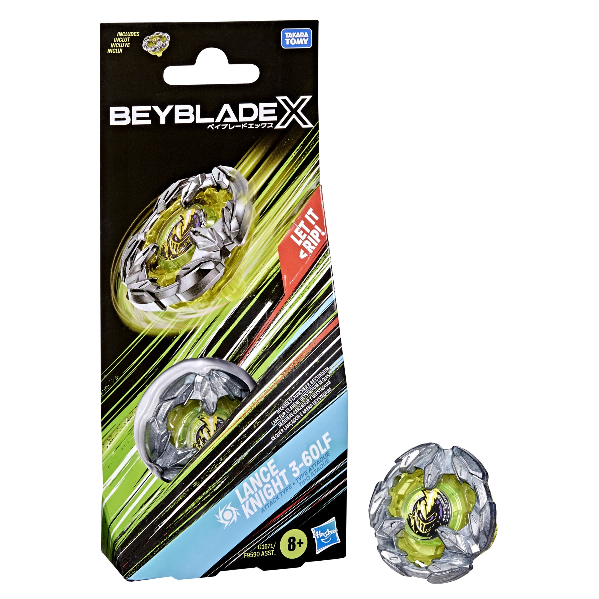 Beyblade X Steel Samurai 4-80T Booster Pack Set with Balance Type