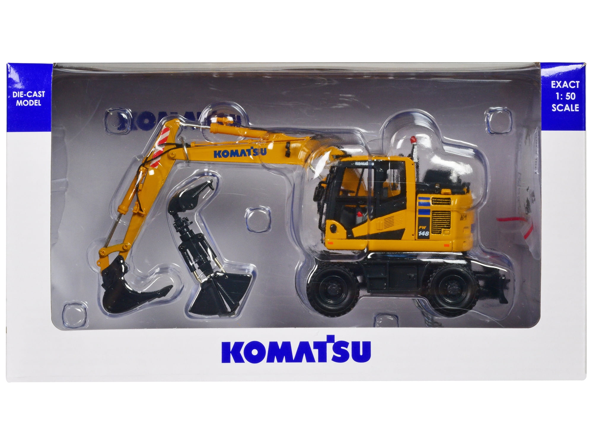 Komatsu PC450LC Excavator Short Boom with Bucket Yellow 1/50