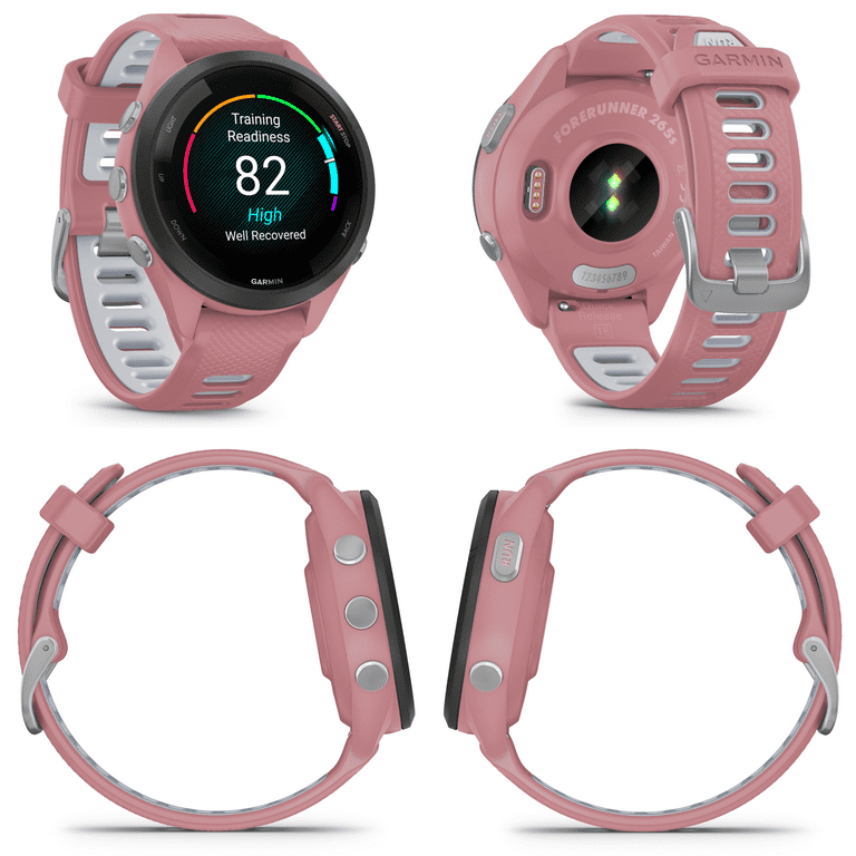 Garmin Forerunner 265S Music GPS Running Smartwatch, Pink with