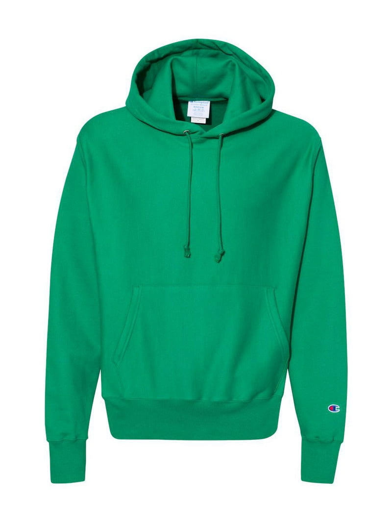 Champion Mens Reverse Weave Fleece Hoodie, L, Kelly Green